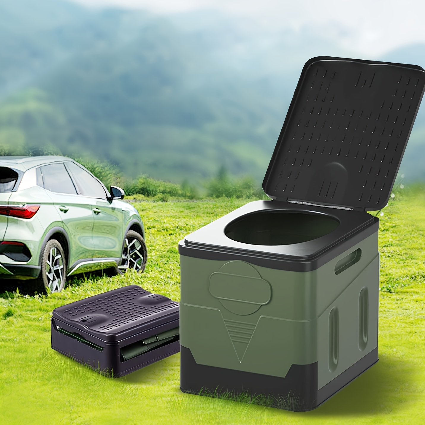 Outdoor Hunting Toilet - مرحاض التخييم المحمول القابل للطي للتخييم