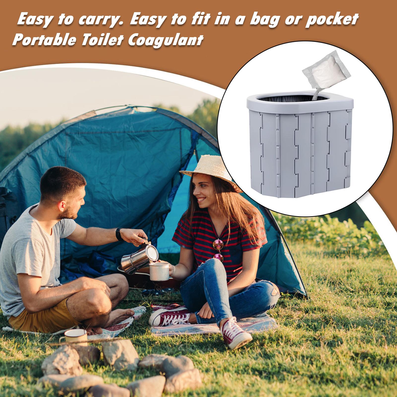مسحوق ماص للمرحاض 30 قطعة، مزي - مراجعة Outdoor Hunting Toilet وسعره