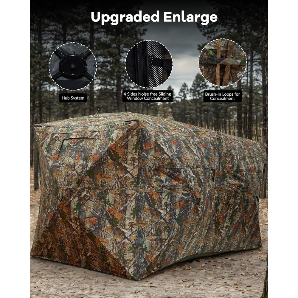خيمة صيد قابلة للطي بزاوية رؤي - مراجعة Hunting & Outdoor Supplies وسعره