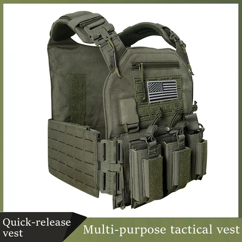 1000d نايلون Chaleco Tactico س - مراجعة Outdoor Hunting Vest وسعره