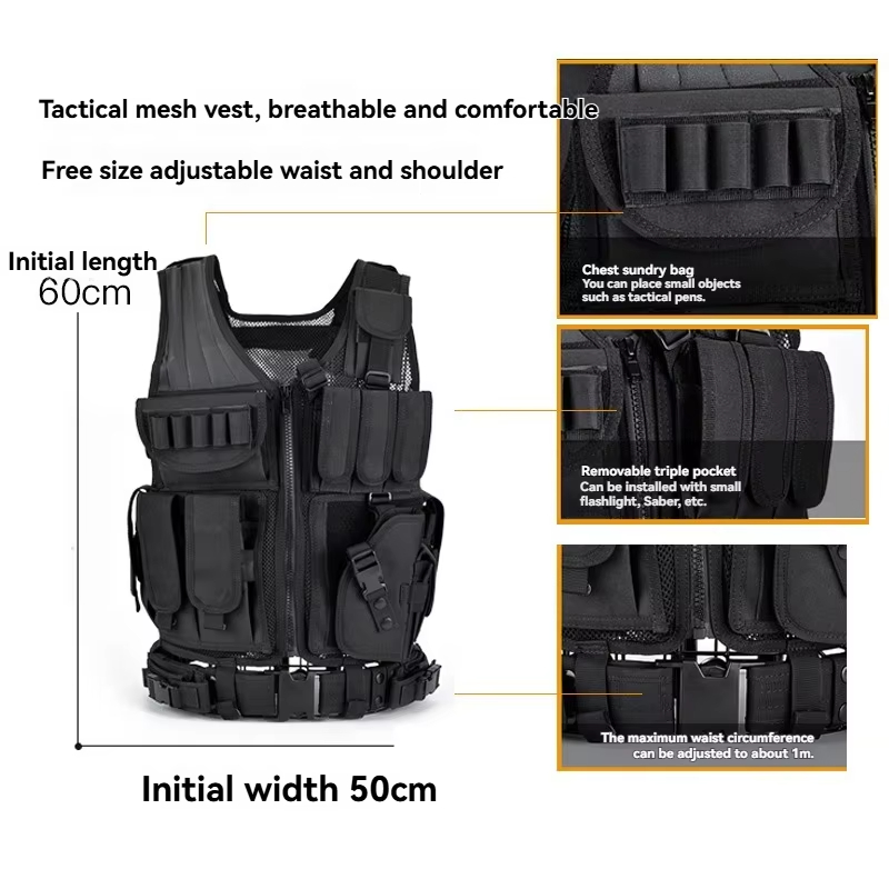 سترة تكتيكية قابلة للتعديل ومس - مراجعة Outdoor Hunting Vest وسعره