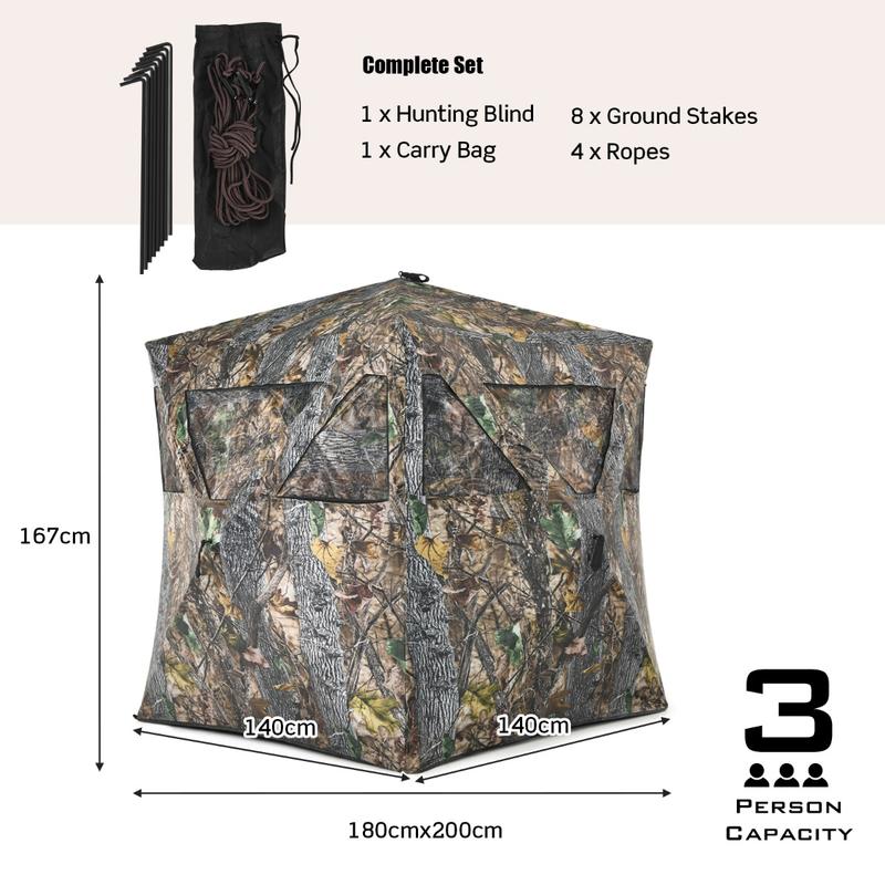 خيمة صيد محمولة مع أوتاد أرضية - مراجعة Hunting & Outdoor Supplies وسعره