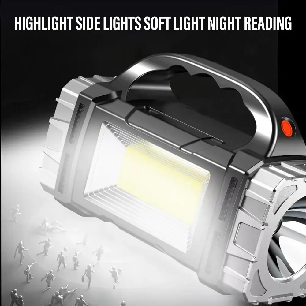 مصباح يدوي LED شمسي عالي الطاق - مراجعة Hunting Fishing Outdoor وسعره