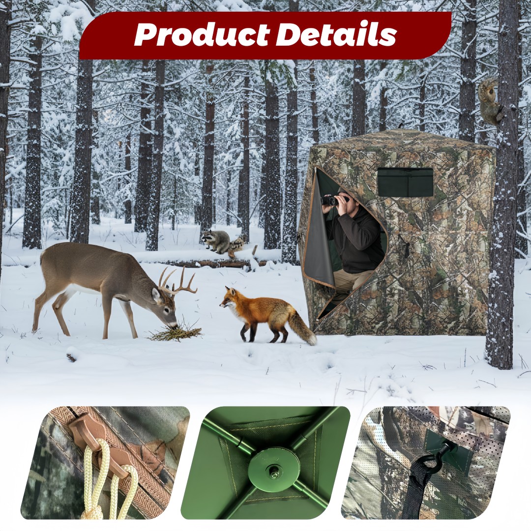 خيمة صيد مموهة سهلة التركيب، م - مراجعة Hunting & Outdoor Supplies وسعره