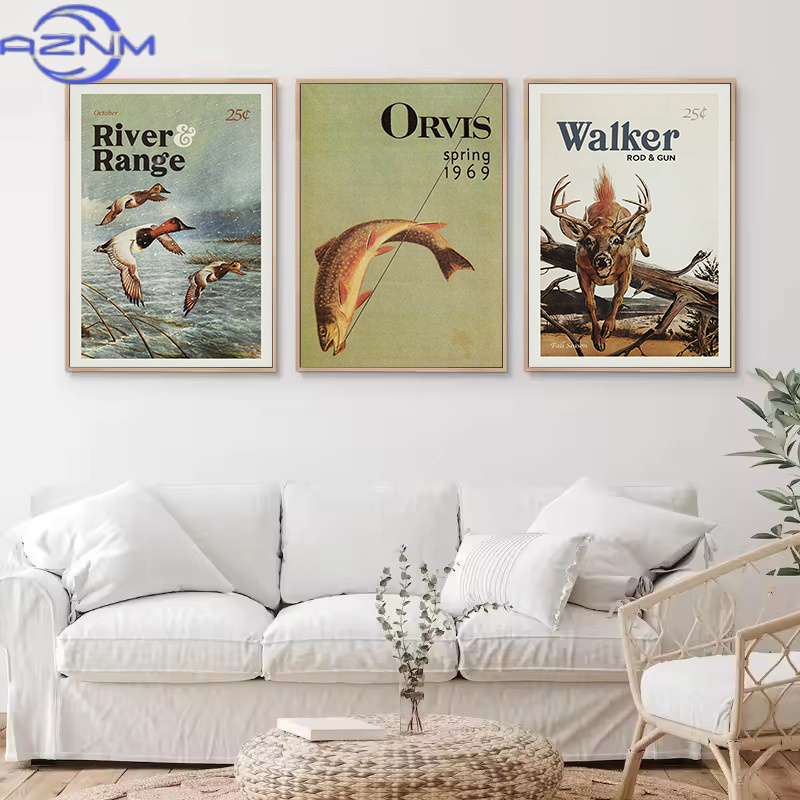 لوحة قماشية عتيقة بتصميم الحيا - مراجعة Outdoor Hunting Pictures وسعره
